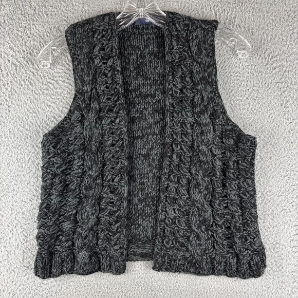 Gap Open Sweater Vest Women's Size XS Gray Knit Wool Acrylic Nylon Blend - Picture 1 of 9